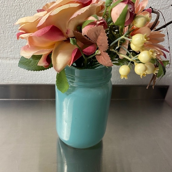 Plastic vase mason jar - Picture 2 of 5